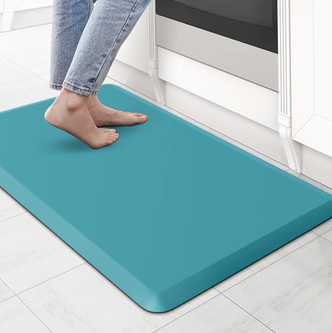 KitchenClouds Cushioned Anti Fatigue Rug 17.3"x28" Waterproof Non Slip Standing by KitchenClouds