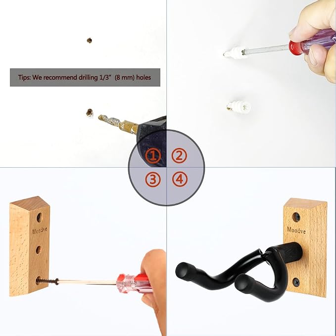 Guitar Wall Mount Hanger, Guitar Hook Holder Stand - Image 7