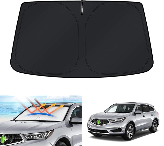 KUST Windshield Sun Shade for Acura MDX 2014-2020 Window Sunshade Sun Visor by KUST