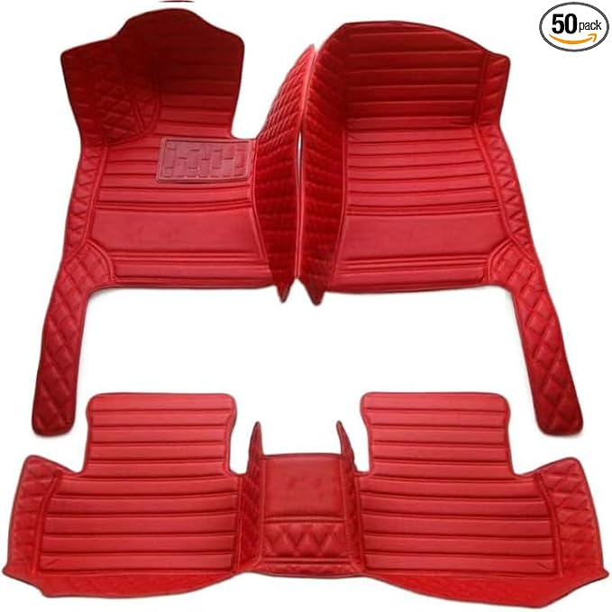 TAHALICustom Colors Car Floor Mats Black Pink by Unknown