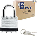 LanuBe Lock Laminated keyed Padlock, keyed Alike Locks, Normal Shackle by LanuBe