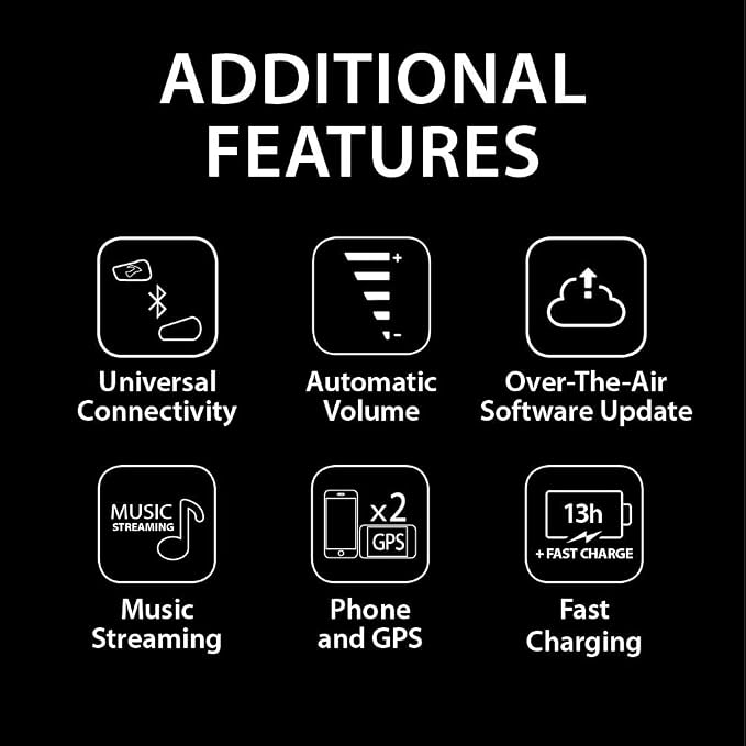 Cardo Systems FREECOM 4X Motorcycle 4-Way Helmet Bluetooth Communication System - Image 6