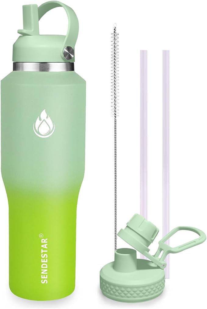 SENDESTAR SENDESTAR 40oz Stainless Steel Water Bottle, Double Wall Vacuum by Sendestar