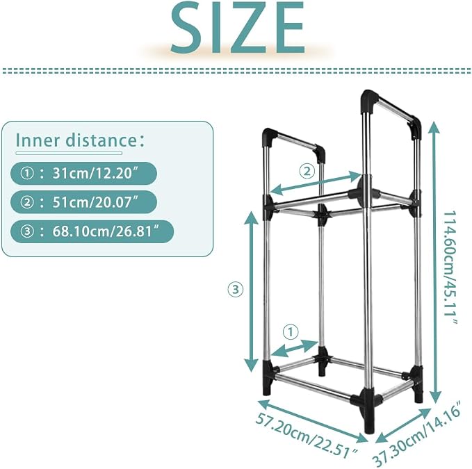 Hershii Tire Storage Rack Standing Garage Storage Shelf Organizer - Image 3