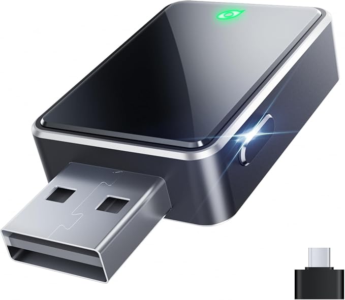 Wireless CarPlay Adapter, One Click Multi Device Switching Seamless Connection by Unknown