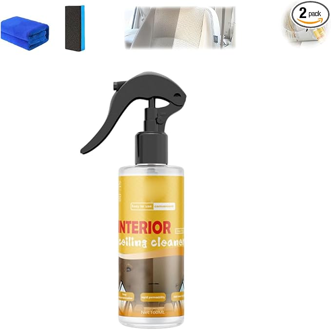 Multi-Purpose Car Interior Fabric Clean Polish Spray, Applies To Vehicle by Unknown
