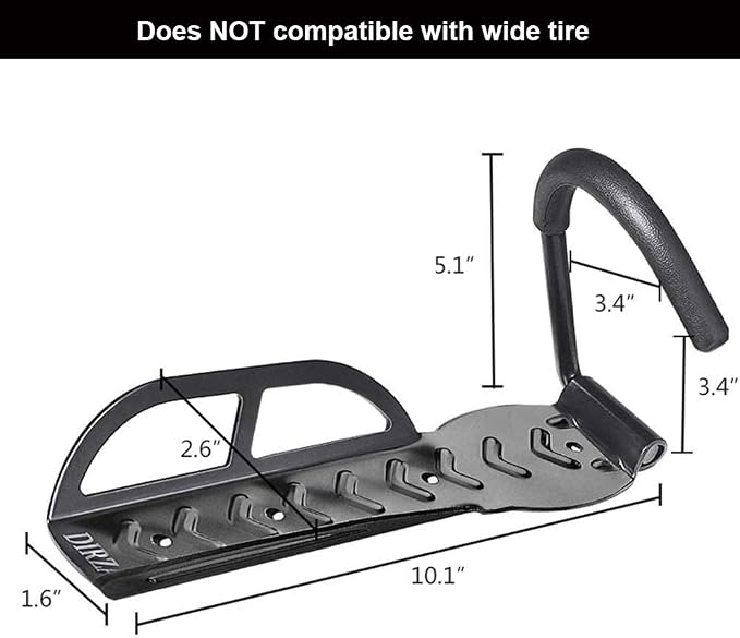 Dirza Bike Rack Garage Wall Mount Bike Hanger Bike Hooks Bike Storage Bicycle - Image 2