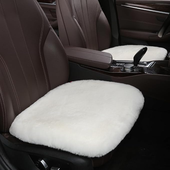 Fluffy Genuine Australia Sheepskin Car Seat Cover - Image 7