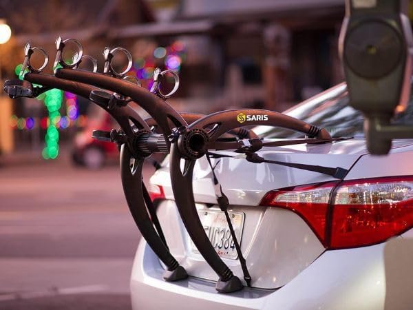 Saris Bones 3-Bike Trunk Rack Bicycle Carrier, Anti-Sway Straps, Fits Most - Image 8