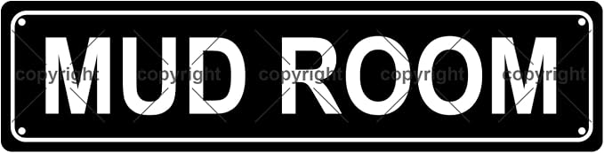 MUD ROOM Space Metal Tin Street Sign Bar Cafe Garage Cave Home Room Wall by Unknown