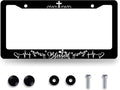Blessed License Plate Frame Christian License Plate Stainless Steel Funny by MUAWUOIK