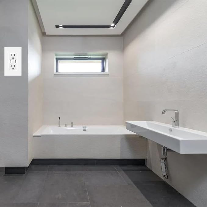 1-Gang Screwless Decora Wall Plate Cover Single Switch Outlet Electrical - Image 7