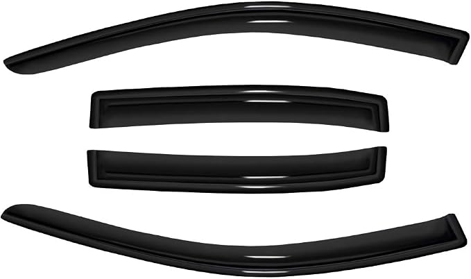 4pc Sun Rain Guards Window Visor Wind Deflector Compatible - Image 2