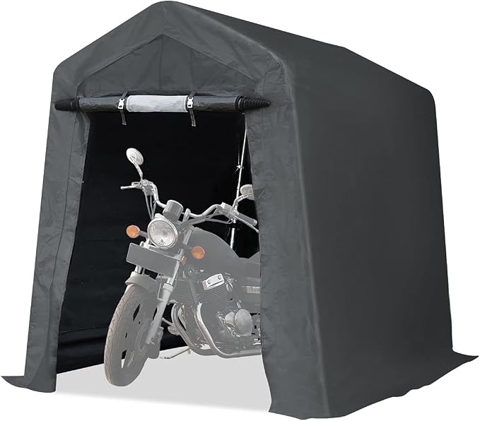 ADVANCE OUTDOOR 6X8 ft Outdoor Portable Storage Shelter Shed - Image 10