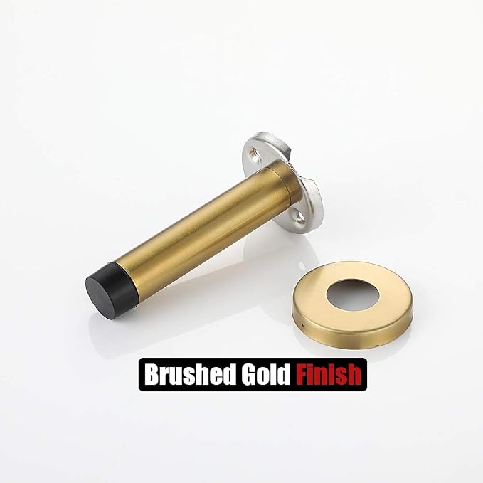 JQK Door Stopper Gold, 304 Stainless Steel Thicken 1mm Sound Dampening Door - Image 8