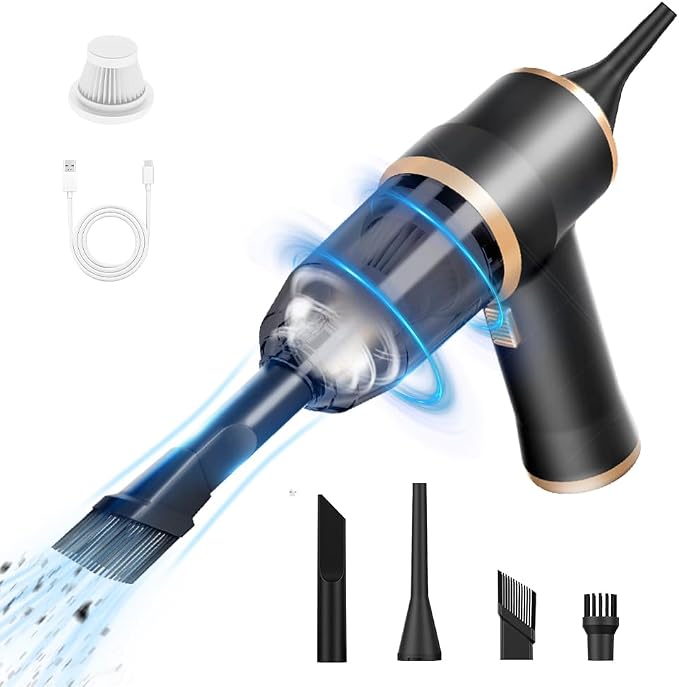 Mini Car Vacuum Portable Cordless Handheld Vacuum Cleaner and Air Duster 2 in 1 - Image 8