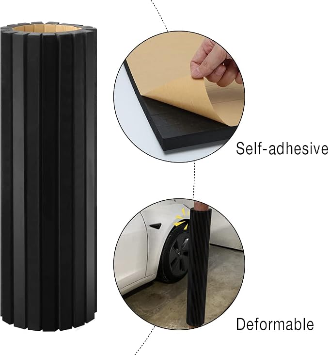 GUEQUITLEX Garage Wall Guards Foam Car Door Protector Wall Bumper Guard - Image 3