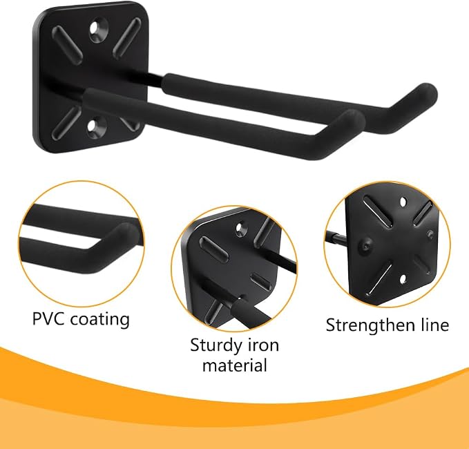 4PCS Garage Hooks Heavy Duty, Garage Hanger Storage Tool Organizer Rack - Image 3
