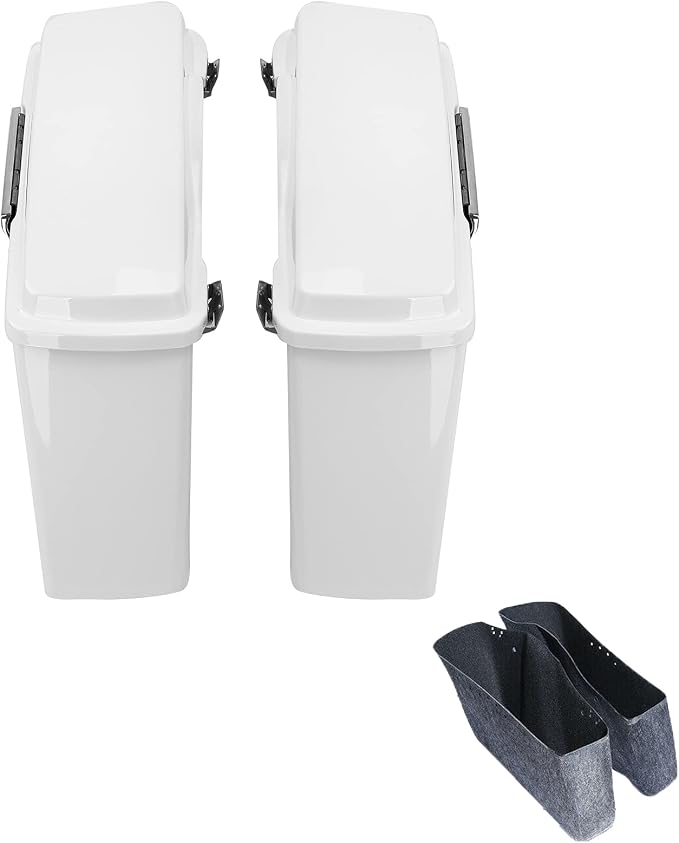 Green-L White Hard Saddlebags Fit - Image 4