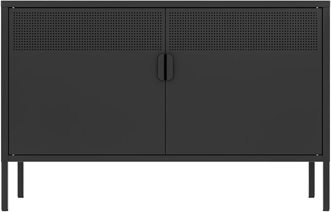 2 Door Storage Sideboard, Metal Storage Cabinet - Image 3