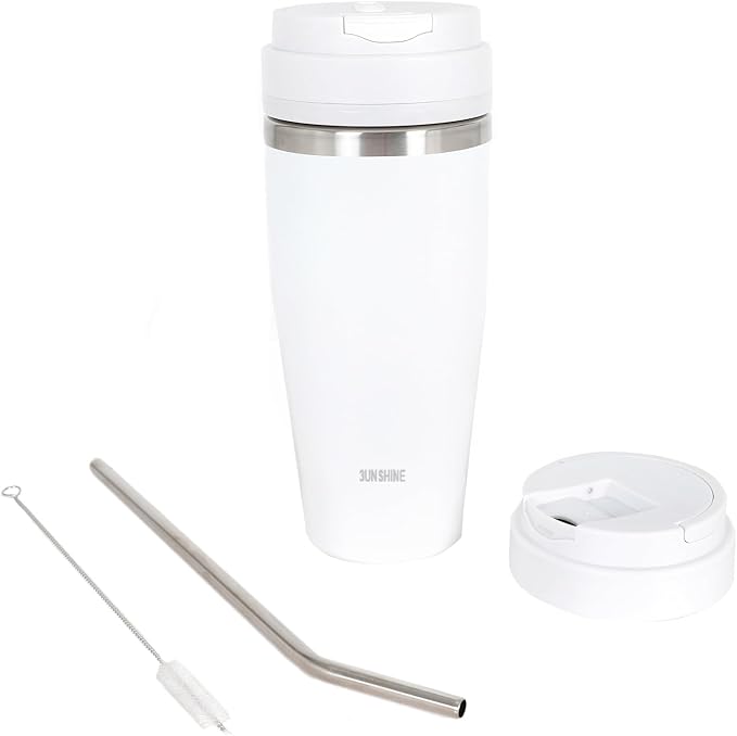 Ice Shave 2-in-1 Stainless Steel Vacuum Tumbler & Cordless Blender - 28oz by 3unshine