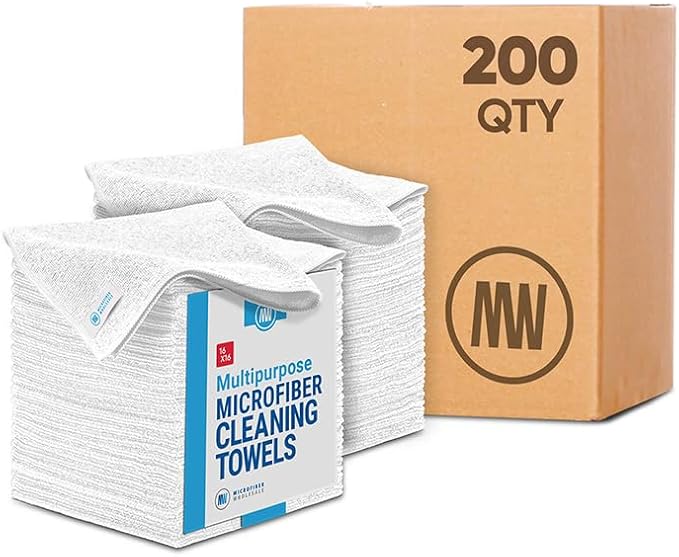 Bulk 16" x 16" All Purpose Microfiber Towels Wholesale by MicrofiberWholesale