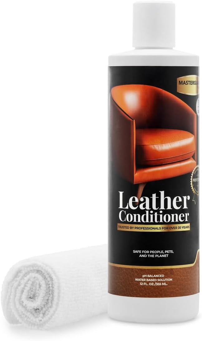 Water Based Solution Leather Conditioner w/Microfiber Cloth by Masterguard