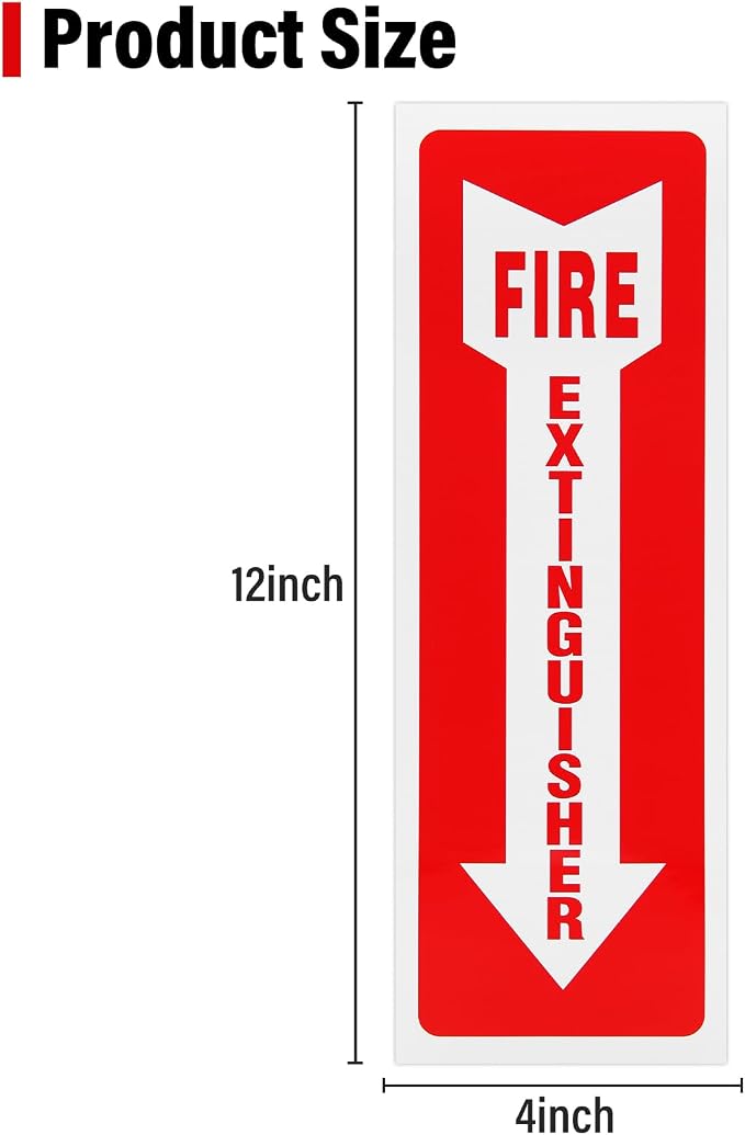 Madrigal fire extinguisher inside sticker, fire extinguisher sign, 8 - Image 2