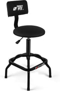 Shop Stool with Backrest, Mechanic Garage Stool by FreekyFit
