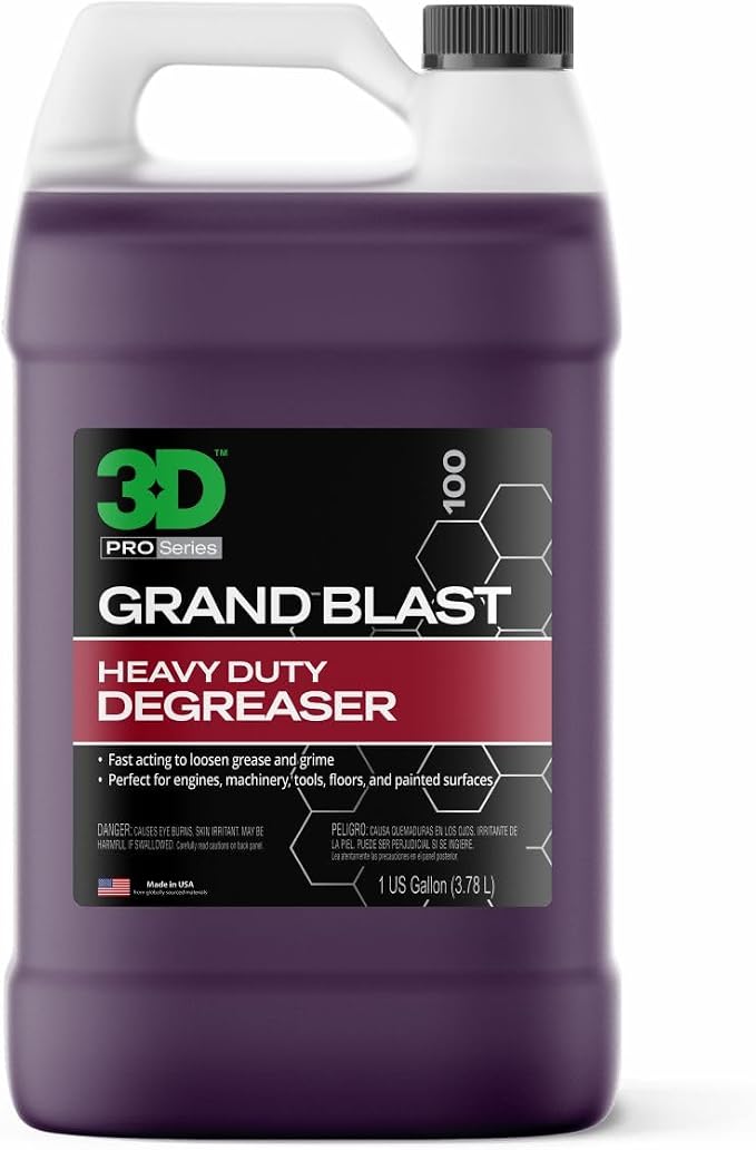 3D Grand Blast Engine Degreaser – Heavy Duty Biodegradable Cleaner by 3DCarCare