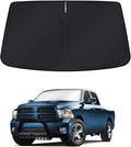 KUST Windshield Sun Shade for Ram 1500 2011-2018 Window Shade Sun Visor Cover by KUST