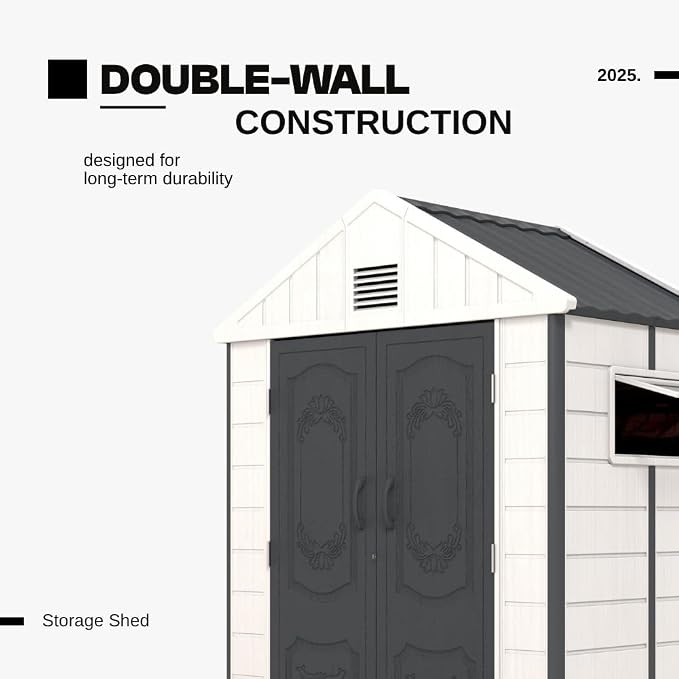 Kingdura 6x4 FT Resin Outdoor Storage Shed - Image 6