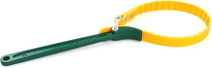 QWORK® Belt Strap Wrench 12", Adjustable Strap Oil Filter Strap Opener Wrench - Image 3