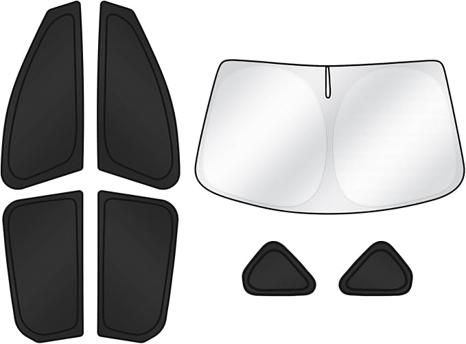 Sunshades for 2025 2026 Kia K4 Accessories Windshield Sun Shade Side Rear by Canvcle