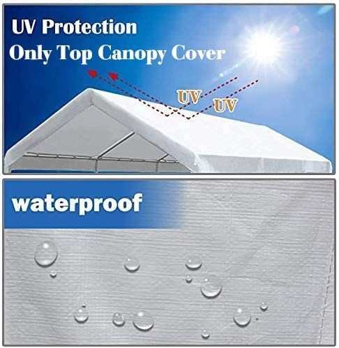 10'x20' Carport Replacement Top Canopy Cover - Image 3