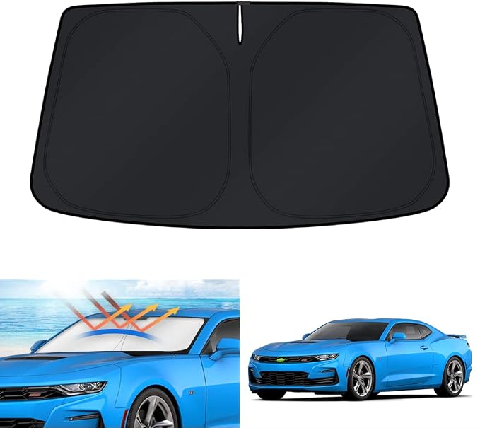 KUST Windshield Sun Shade for 2016-2024 Chevrolet Chevy Camaro Accessories by KUST
