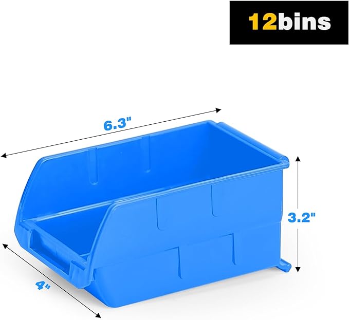 Ultrawall Wall Mounted Storage Bins, Plastic Hanging Storage Organizer Bins - Image 4