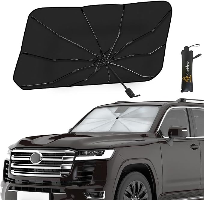 EcoNour Adjustable Car Windshield Umbrella Sun Shade | Foldable UV Protection by EcoNour