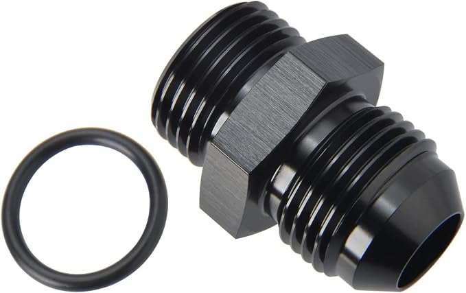 8AN Male Flare to 8AN ORB O-ring Boss Fuel Pump Rail Adapter Fitting Aluminum - Image 3