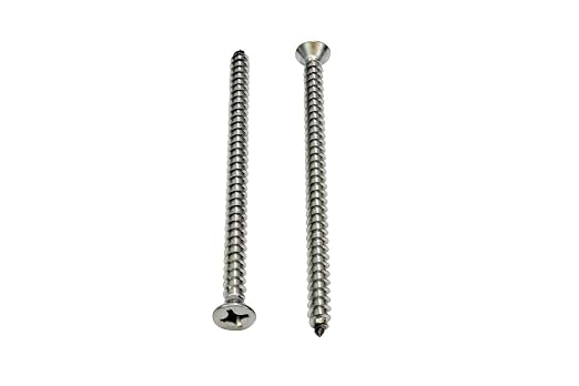 Bolt Dropper #12 X 3-1/2'' Stainless Steel Flat Head Phillips Wood Screw - Image 3