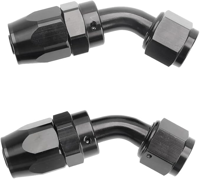 LokoCar 6AN Hose End Fitting 45 Degree Swivel by GetToKnowEachOther