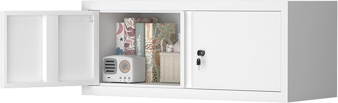 LUCYPAL Metal Storage Cabinet, Garage Wall Mounted Storage Cabinet by HomeOfficeFurniture