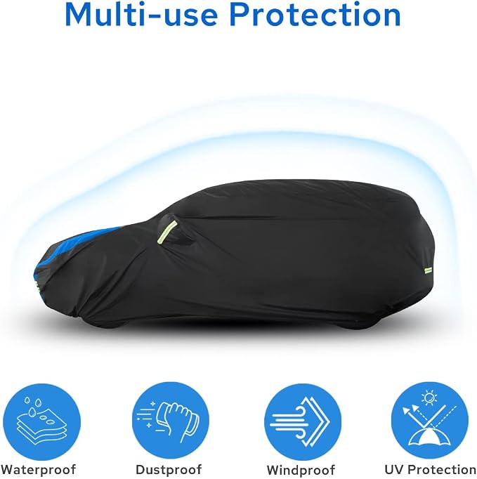 Avecrew Car Cover Custom Fit for Benz GLC, Waterproof All Weather Full Exterior - Image 2
