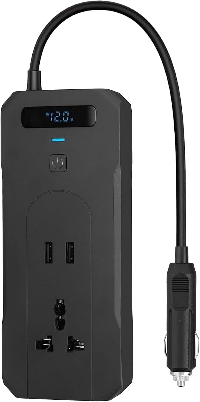 AUTTGINN 200W Car Power Inverter DC 12v to 110v AC Car Plug Adapter Outlet by AUTTGINN