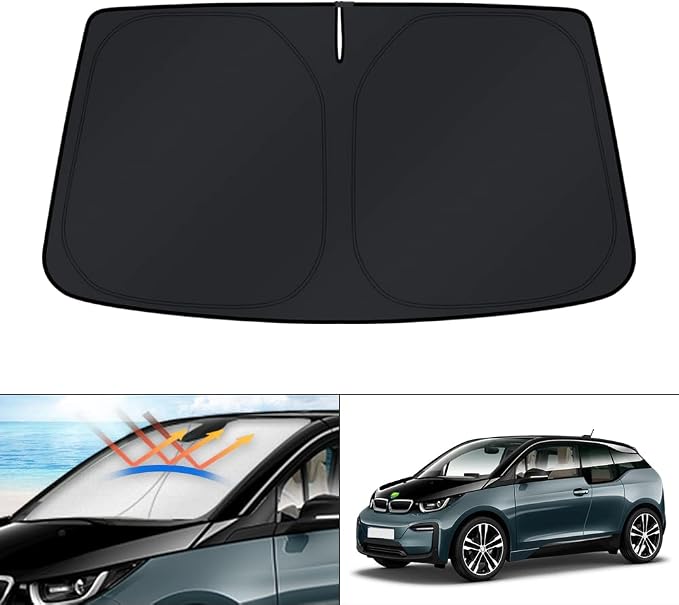 KUST Windshield Sun Shade for BMW i3 2014-2022 Accessories Window Sunshade Sun by KUST