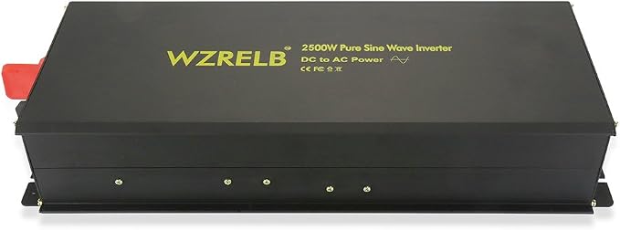WZRELB Power Inverter 2500W Pure Sine Wave Inverter 12V 120V Dc AC Converter - Image 6