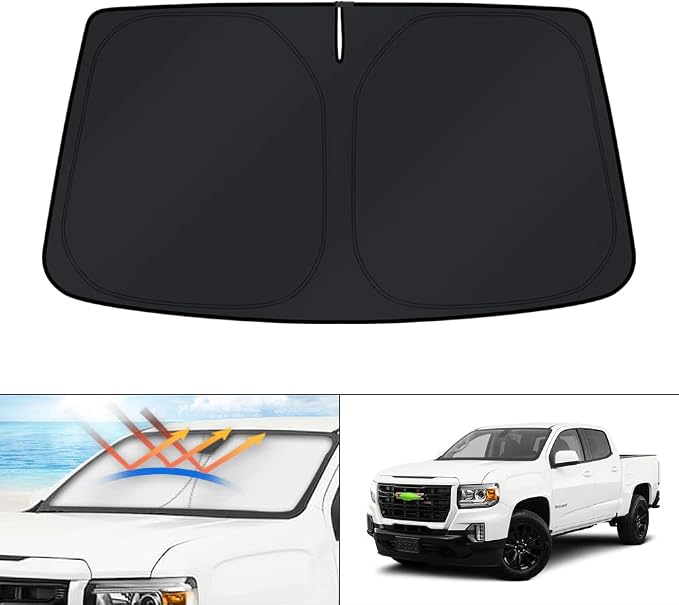 KUST Windshield Sun Shade for GMC Canyon/Chevy Colorado 2015-2022 Window by KUST