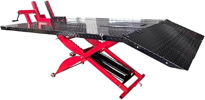 Motorcycle Lift ATV 1000 lbs Pedal Side Extension Motorcycle Lift Table by Katool