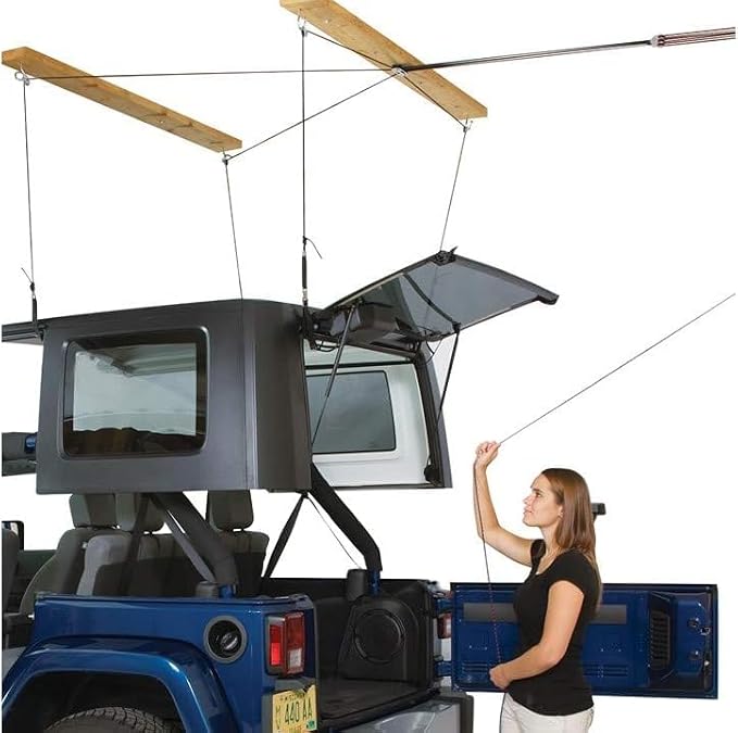 HARKEN - Truck Cap Overhead Garage Storage Hoist, Self-Leveling, Safe Anti-Drop - Image 5