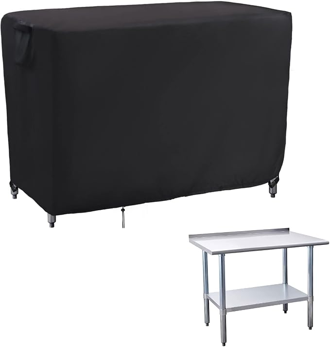 Kingling Outdoor Prep Table Cover, Waterproof Stainless Steel Table Covers by Kingling